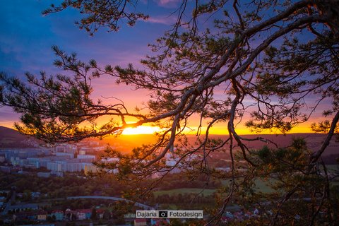 "Sonnenaufgang über Jena Lobeda" - 3. Platz beim Blende Fotowettbewerb 2021