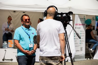 4. Jobwalk Jena - Organisator Peter Böttger im Interview mit  Jena TV 