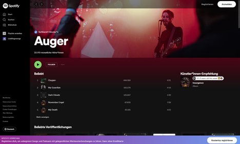 Referenz Auger Spotify Titelbild Mai 2023
